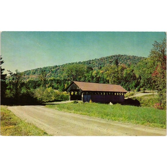 Covered Bridge Postcards Travel Souvenir Unposted New England Vintage - Picture 1 of 2